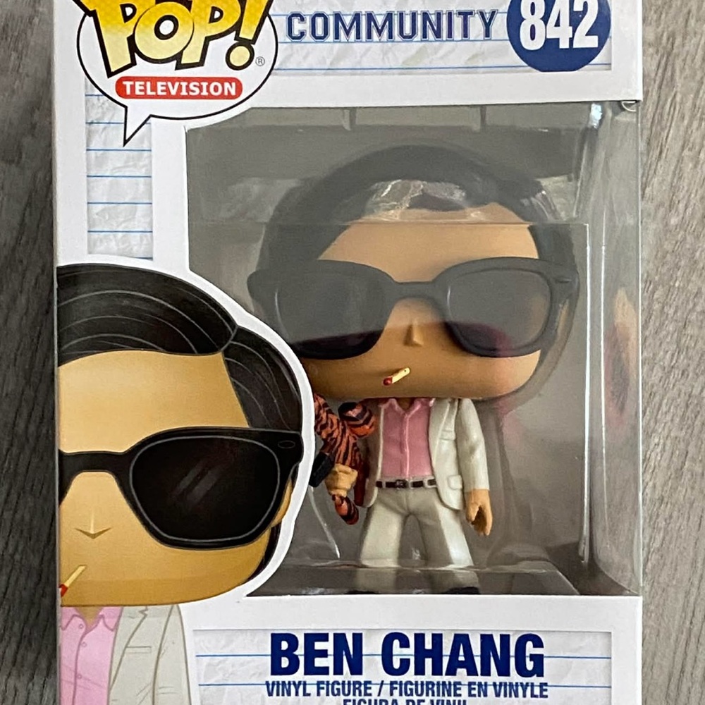 Funko Pop! Television #842 Ben Chang Community New w/ Protector *Vaulted*